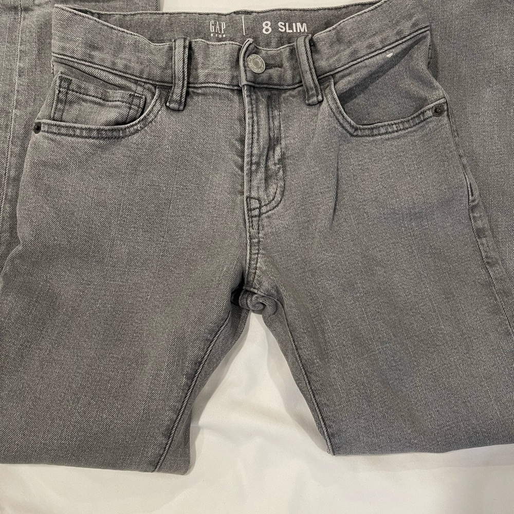 GAP Gray Straight Leg Jeans Casual Denim